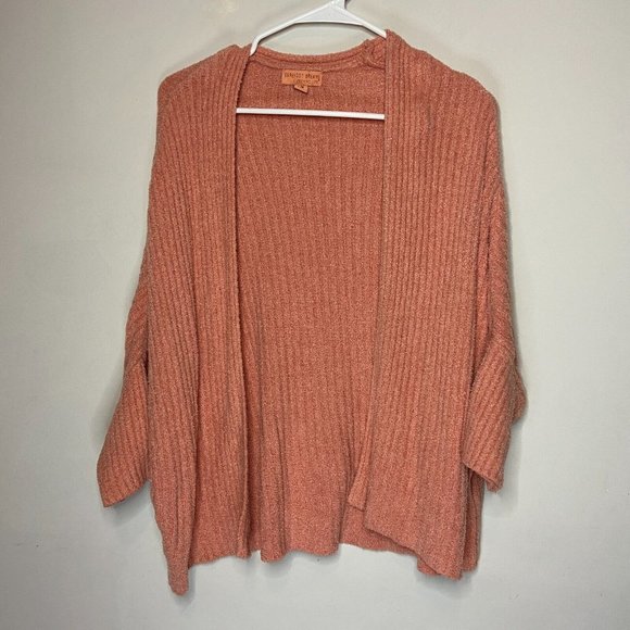 Barefoot Dreams Sweaters - Barefoot Dreams Women S CozyChic Lite Ribbed Shrug Cardigan Sweater Coral Pink